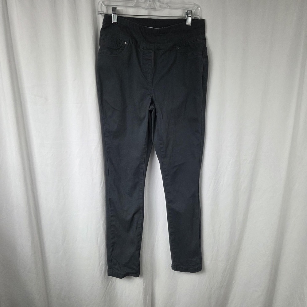 Rivers Jegging Pants Womens 10 Gray Skinny Leg Pull On Elastic Waist Stretch